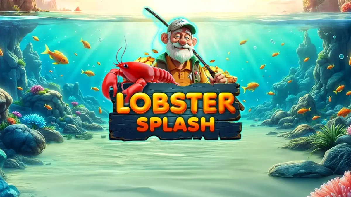 Tampilan visual slot Lobster Splash dengan tema bawah laut dan simbol lobster